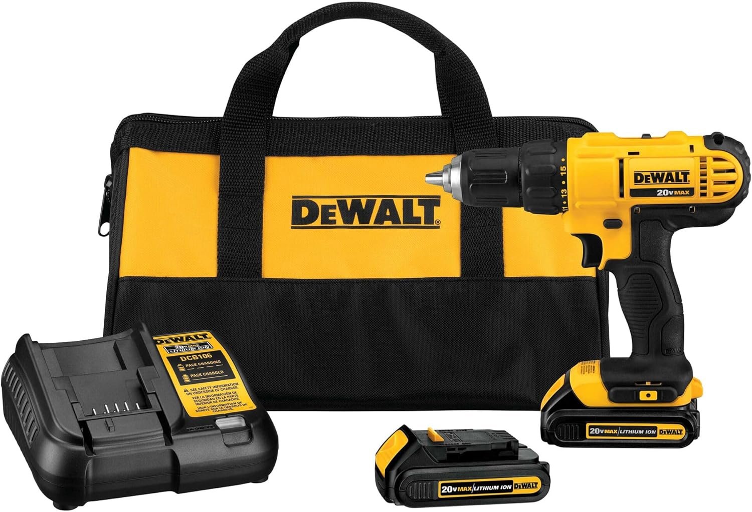 DEWALT 20V MAX Cordless Drill / Driver Kit (DCD777C2)